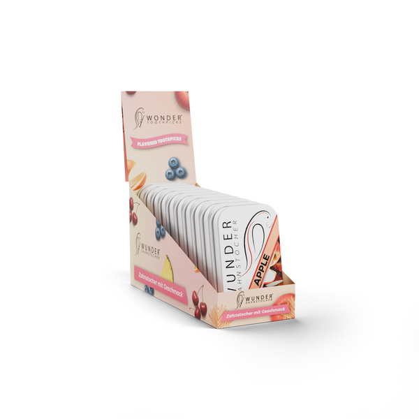 Wunder Zahnstocher – 10er Display Metalldosen