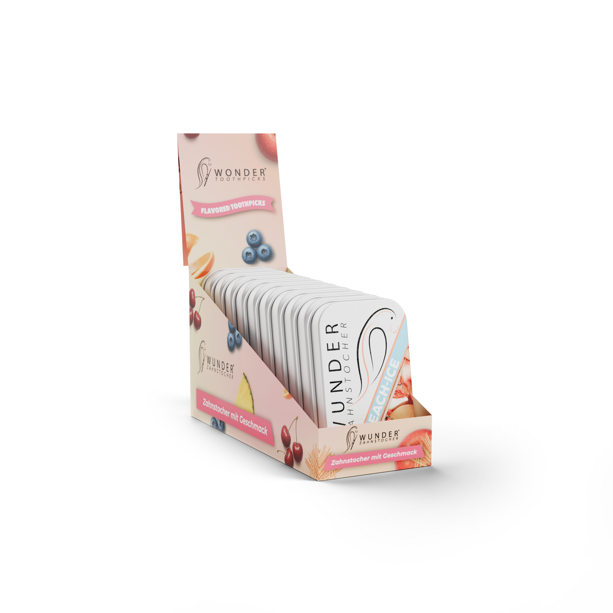 Wunder Zahnstocher – 10er Display Metalldosen