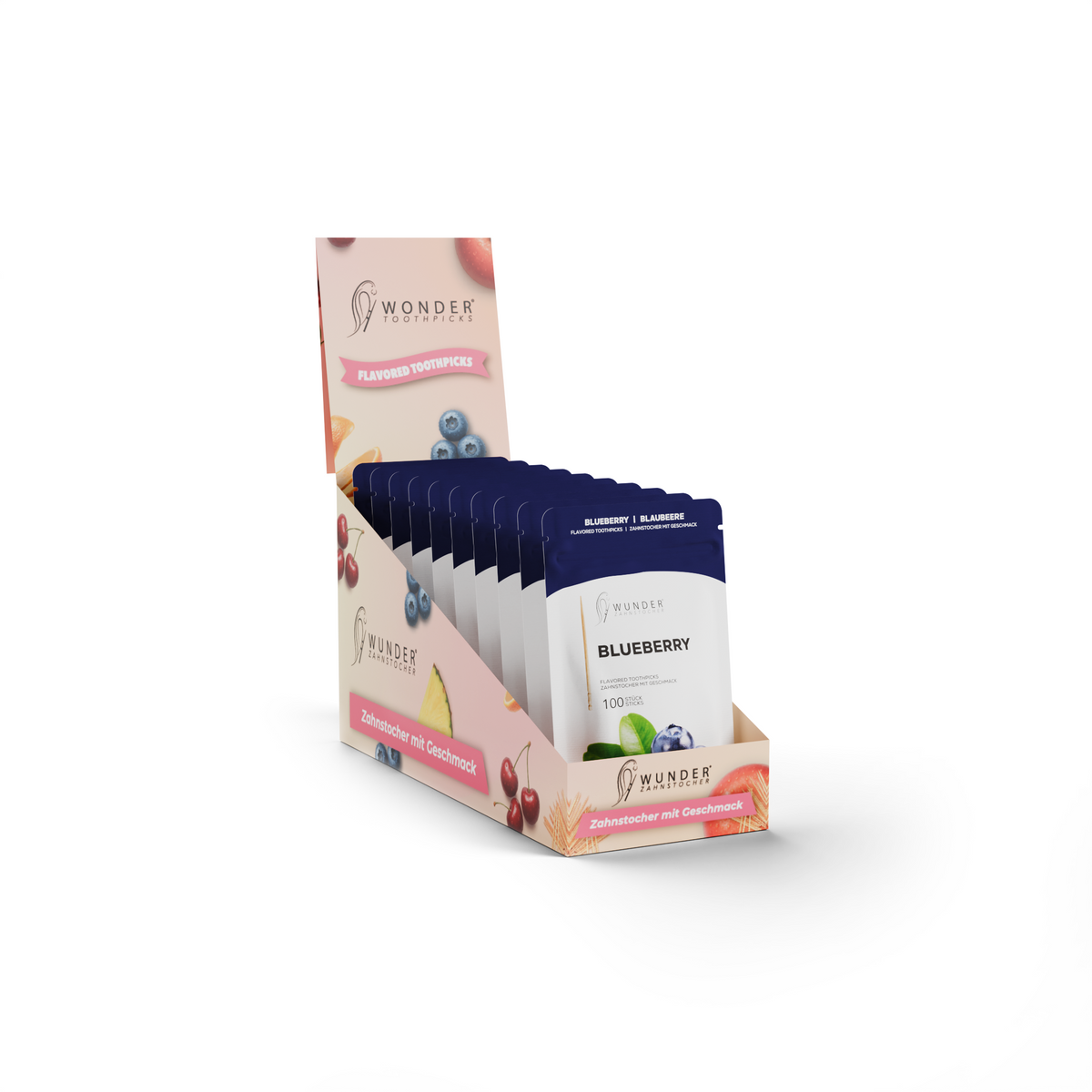 Wunder Zahnstocher – 10er Display Refill Packs
