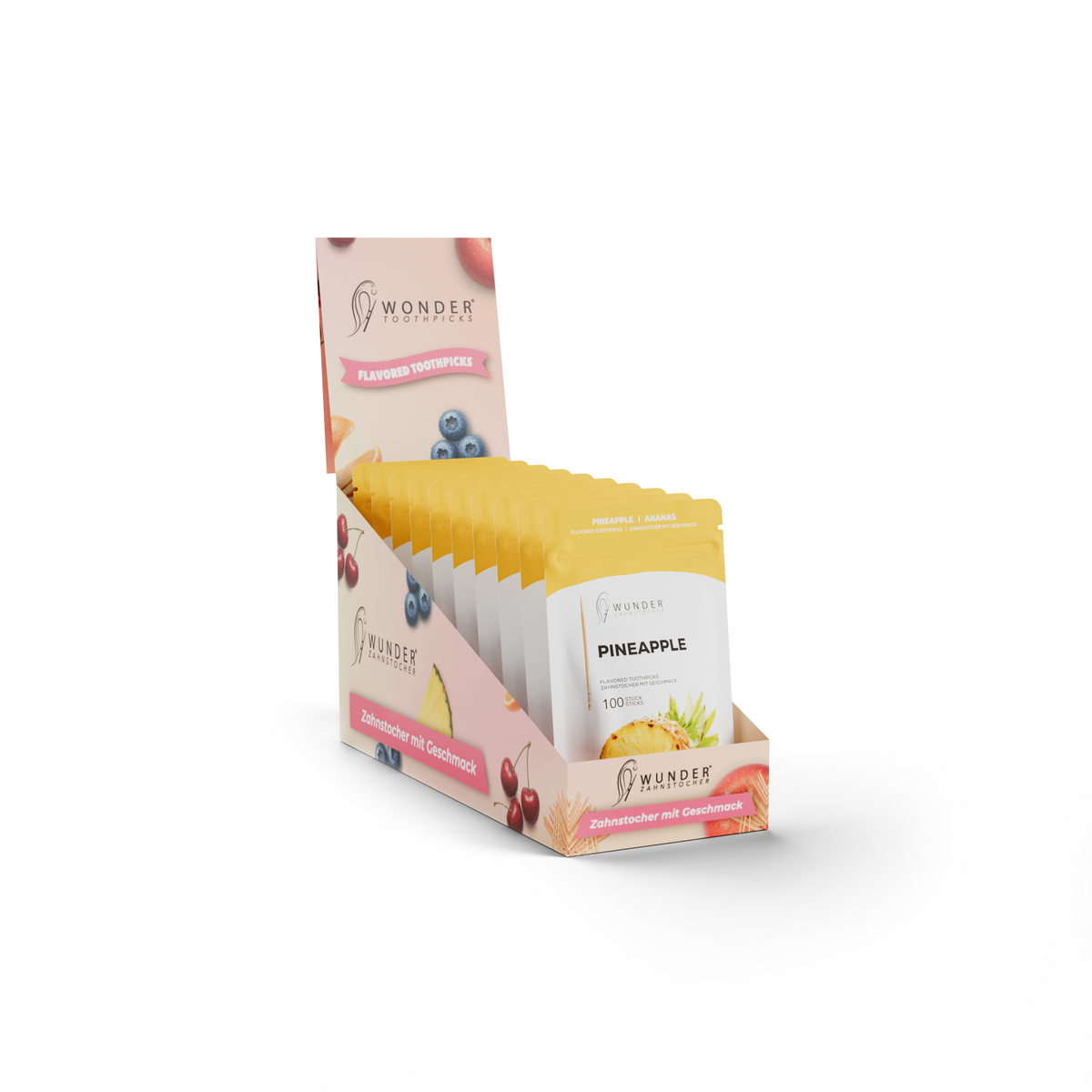 Wunder Zahnstocher – 10er Display Refill Packs