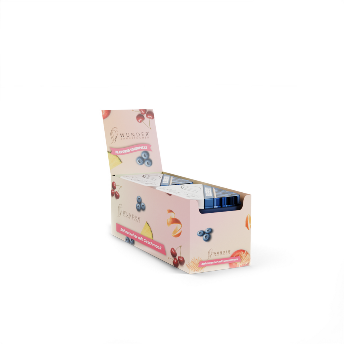 Wunder Zahnstocher – 6er Display Metalldosen