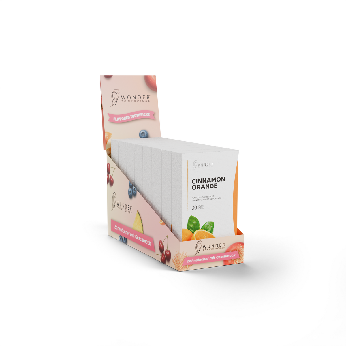 Wunder Zahnstocher – 8er Display Single Packs