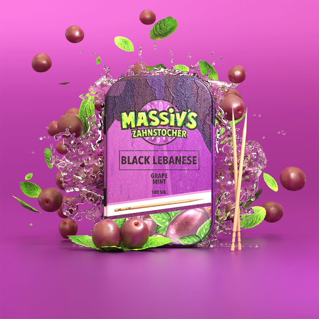 Massiv's Zahnstocher - Metalldose