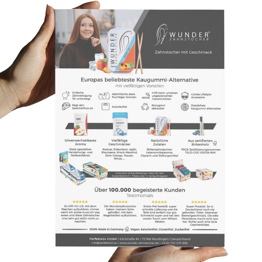 Wunder Zahnstocher Flyer